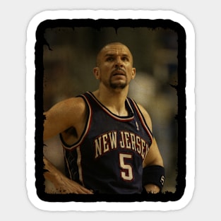 Jason Kidd - Vintage Design Of Basketball Sticker